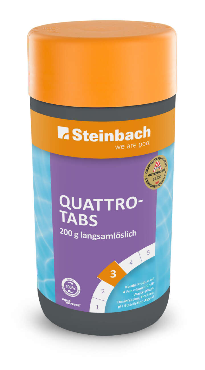AQUA CORRECT Quattrotabs 200 g langsamlöslich
